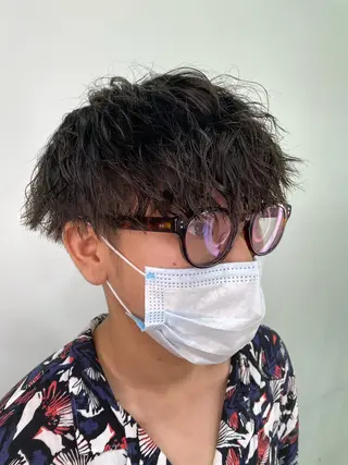 ショート カラー パーマ ヘアアレンジ メンズ ネイル マツエク・マツパ 💠AYANE /吉祥寺💠のマツエク・マツパデザイン