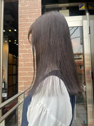 ミディアム カラー パーマ ヘアアレンジ メンズ キッズ ネイル マツエク・マツパ アイブロウ 久木原 ゆりのヘアスタイル