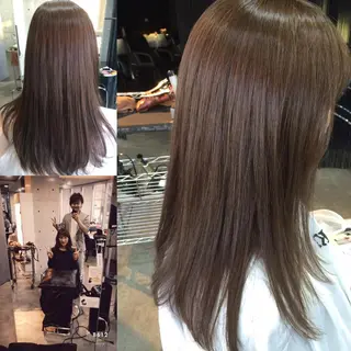 ミディアム セミロング ロング カラー SUNNY GRACEのヘアスタイル