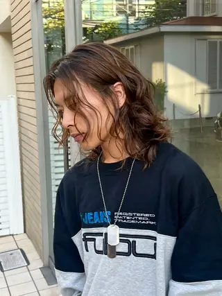 ミディアム 山中 欧輔のヘアスタイル