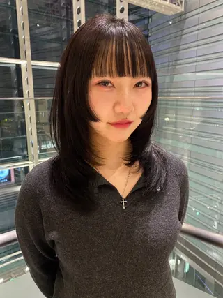 ミディアム カラー mai / linoah˚✧のヘアスタイル