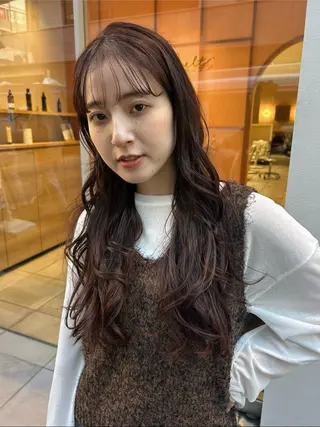 ロング パーマ hanabi /melt西梅田のヘアスタイル