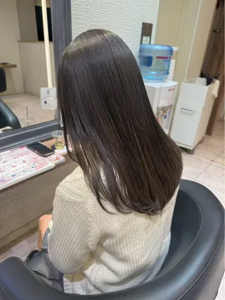 ロング カラー さら艶レイヤーカット 🩶Suzuneのヘアスタイル