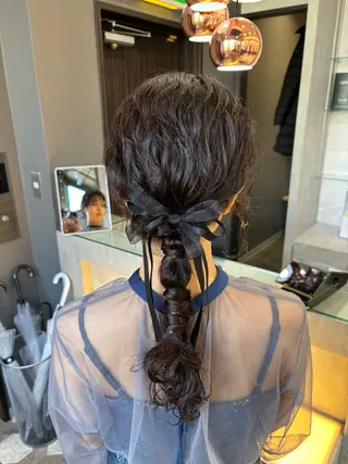 ミディアム カラー ヘアアレンジ jill by gisel＿奥家のヘアスタイル