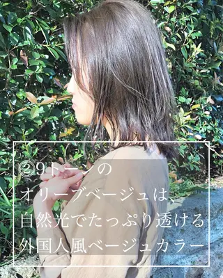ミディアム カラー “ミニモ最高評価獲得 “代表"Kohei"のヘアスタイル