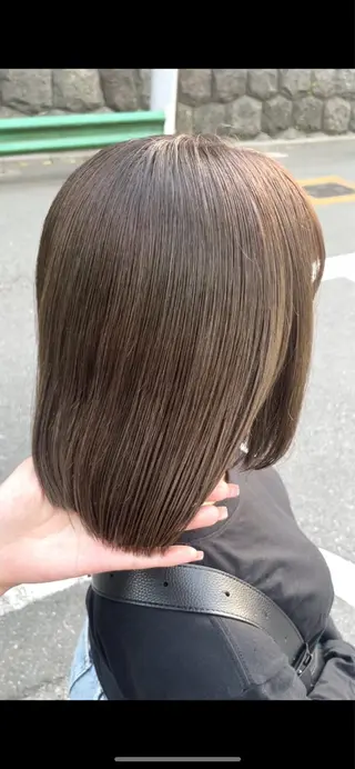 ミディアム カラー ご新規様限定 透明感カラーKANAのヘアスタイル