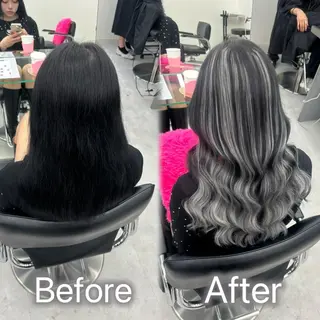 セミロング 横浜　アレンジ💫／ エクステ🎀／ルナのヘアスタイル