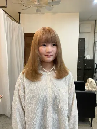 ミディアム 顔周りカット 🎀サヤカ🎀のヘアスタイル
