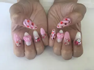 ネイル 💎🐰 saki. m 🐰💎のネイルデザイン