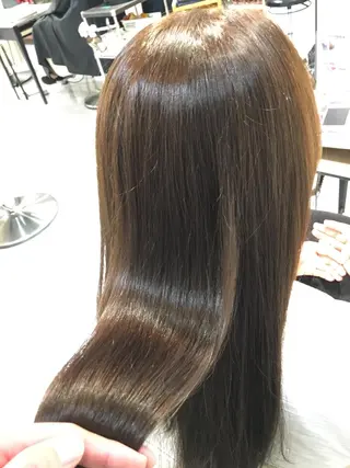 セミロング カラー 金子 富士のヘアスタイル