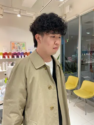 パーマ メンズ 浅野 匠のヘアスタイル