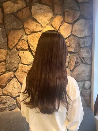 ロング カラー まろやかなベージュ 小池春樹のヘアスタイル