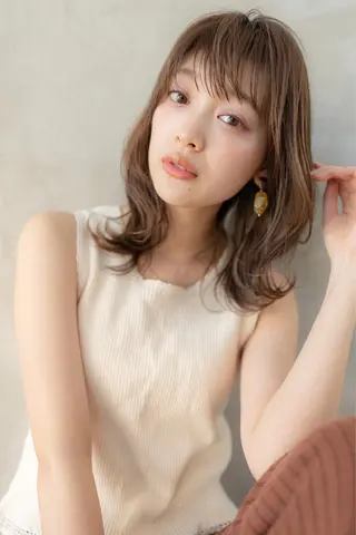 ミディアム カラー 韓国ヘア 店長NEGIのヘアスタイル