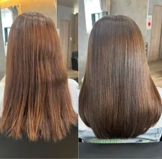 セミロング 🫧髪質改善 ストレート✨飯塚🫧のヘアスタイル