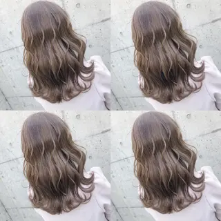 ロング カラー ヘアアレンジ メンズ キッズ 💟Chloe原宿店 🩶ハイトーンのヘアスタイル