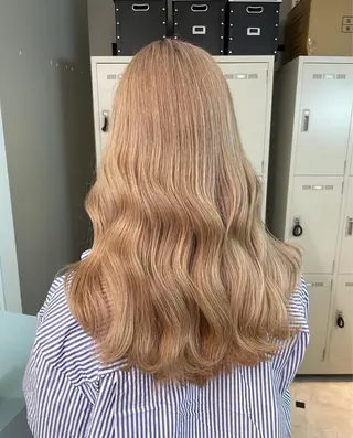 ロング ツヤ髪ハイトーン💖 💫Hikaru💫のヘアスタイル