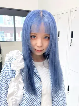 セミロング 🐺ウルフ×ハイトー ン🖤Yukinoのヘアスタイル