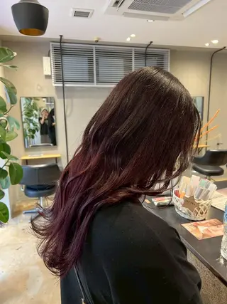 ロング カラー 谷岡 沙也佳のヘアスタイル
