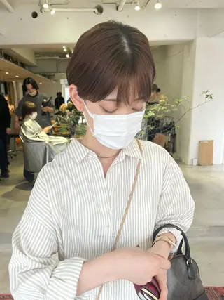 ショート カラー 🌿似合わせ透明感 カラー松本朋幸🌿のヘアスタイル
