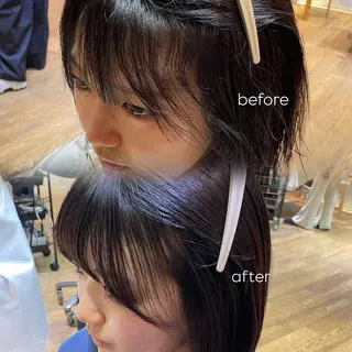 ミディアム パーマ 縮毛矯正/レイヤー 🌙児玉光瑠のヘアスタイル