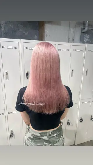 ロング カラー パーマ ヘアアレンジ メンズ 透明感カラー・レイヤ ー🎀amika🎀のヘアスタイル