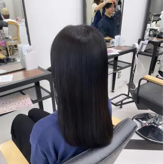 セミロング カラー パーマ ヘアアレンジ メンズ mona/ ストレートスタイル✨のヘアスタイル