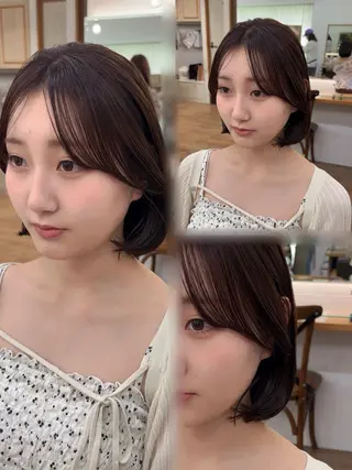 ミディアム カラー ダブルカラー 🌙chinariのヘアスタイル