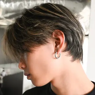 メンズ 池袋センターパート 特化YUUKIのヘアスタイル