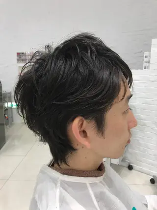 ショート パーマ メンズ ショート、ボブ/ 川鍋薫のヘアスタイル