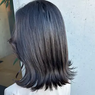 カラー 心美/ブリーチなし 透明感カラーのヘアスタイル