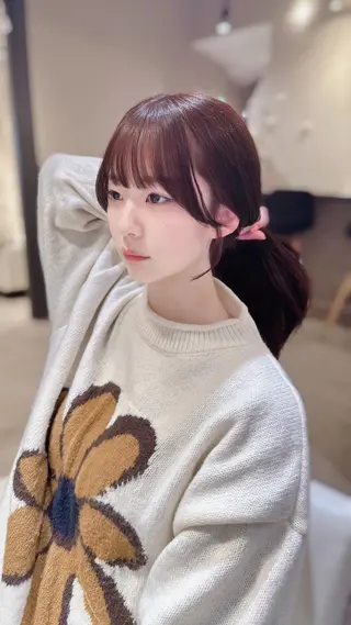 ロング カラー 平尾 樹里のヘアスタイル