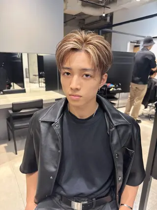 ショート カラー メンズ メンズカットカラー 心斎橋/松平和樹のヘアスタイル