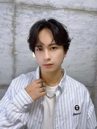 ショート パーマ メンズ フェザーパーマメンズ ツイスパ京都駅前のヘアスタイル