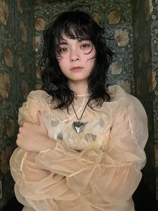 セミロング パーマ 田中 里奈のヘアスタイル