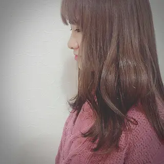ロング カラー 奥野 紗弓のヘアスタイル