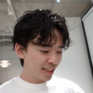 ショート パーマ ヘアアレンジ 🌐サトウ リョウ🌐のヘアスタイル