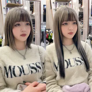 ロング プルエクステ界隈 ハイトーン/カツオ✨のヘアスタイル