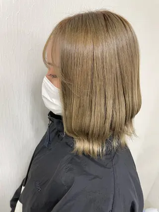 ミディアム カラー 𝐒𝐇𝐔𝐑𝐈 🦋艶カラー🦋のヘアスタイル