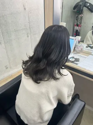 ミディアム カラー 🪽髪質改善矯正 🤍MIU🤍のヘアスタイル