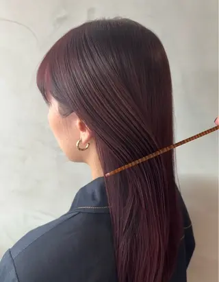 セミロング honoka ikegamiのヘアスタイル