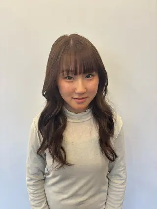 セミロング カラー ハードパーマ Rico💜のヘアスタイル