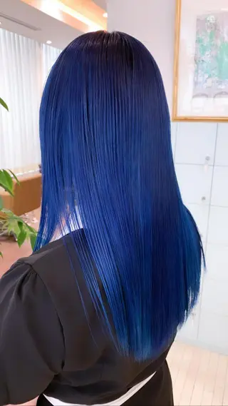セミロング 🍀ケアブリーチ カラー🍀坂井のヘアスタイル