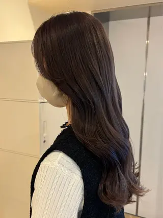 ロング カラー ミルクティ/ピンク/ レイヤー/yuriaのヘアスタイル