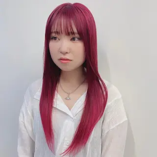 ロング カラー スギヤマ ショウゴのヘアスタイル
