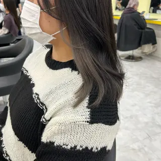 セミロング カラー ヘアアレンジ mai🍑暖色カラー /レイヤー💖のヘアスタイル
