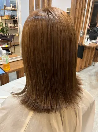 ミディアム カラー くすみカラー/ボブ ♡ madocaのヘアスタイル