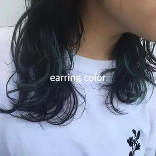 セミロング 暖色カラー推し/ トヤエリコのヘアスタイル