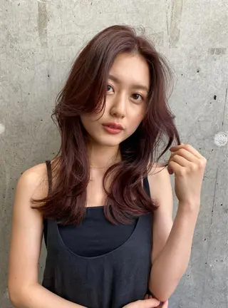 セミロング カラー Pia ツボイ ケイタのヘアスタイル