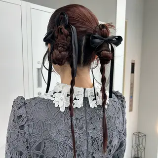 ヘアアレンジ ハイトーン ayane💖のヘアスタイル