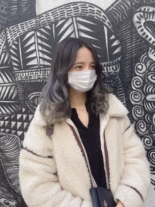 セミロング カラー ヘアアレンジ 🌈派手髪エクステ ブレイズ🌈ひろとのヘアスタイル